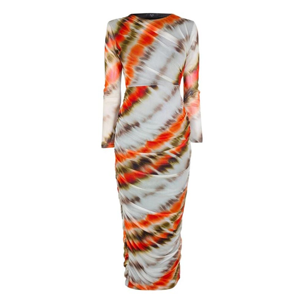 AX Paris Womens/Ladies Abstract Mesh Bodycon Dress / Cream